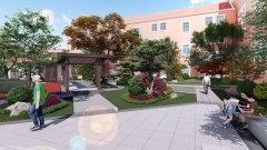 西渡學校內庭院設計施工案例